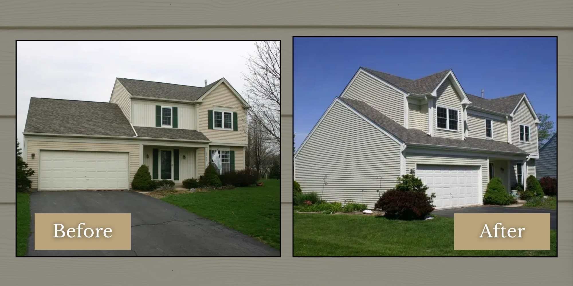 Second story room addition by J&J Construction of Illinois in the Chicagoland area