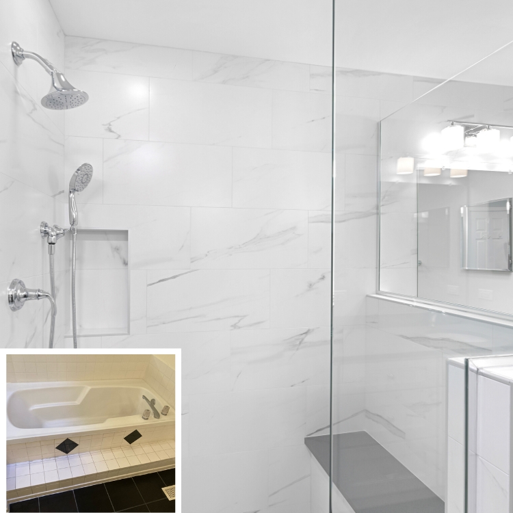 4 Inspiring Tub to Shower Conversions