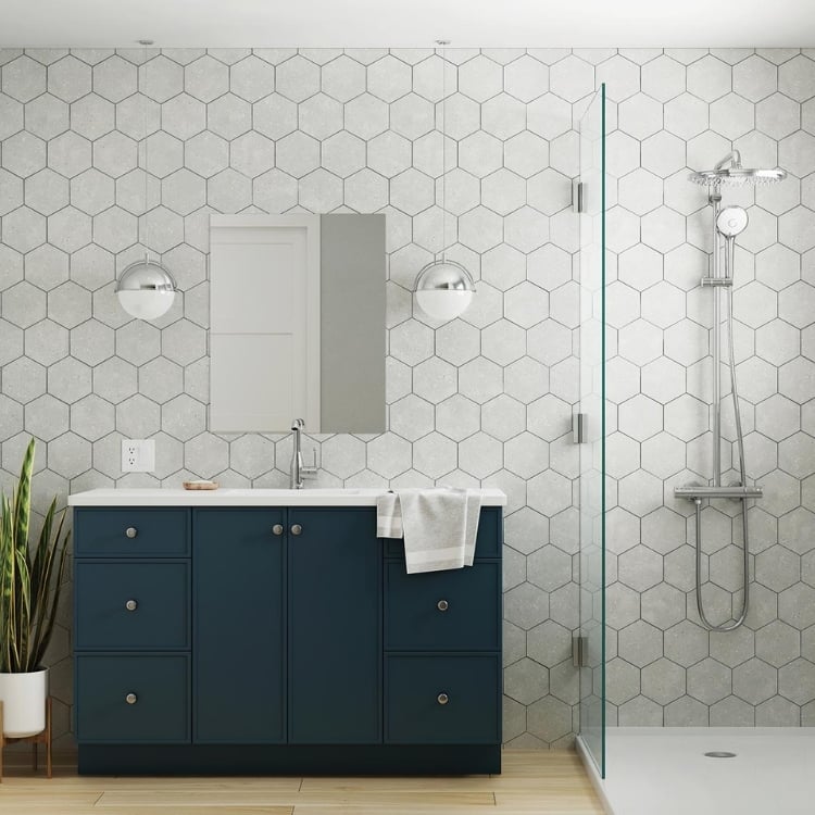 basement guest bathroom