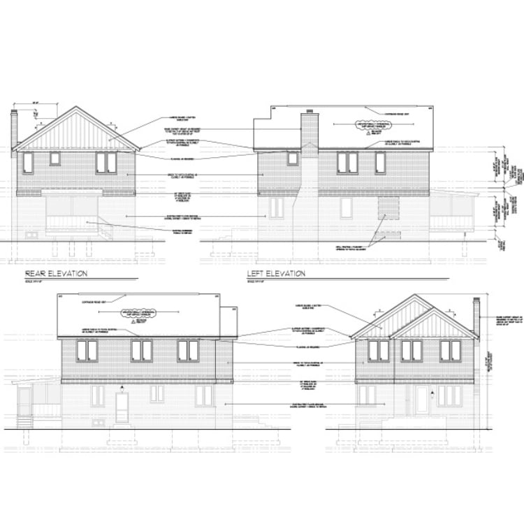 Second story addition blueprints