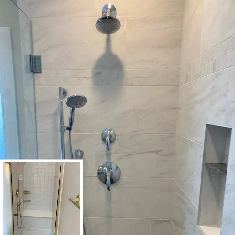 A Woodridge Bathroom That Wows by J&J Construction