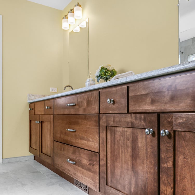 Bright & Modern Master Bathroom Remodel in Aurora