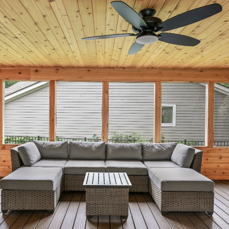 Custom Screened Porch for Family Living by J&J Construction