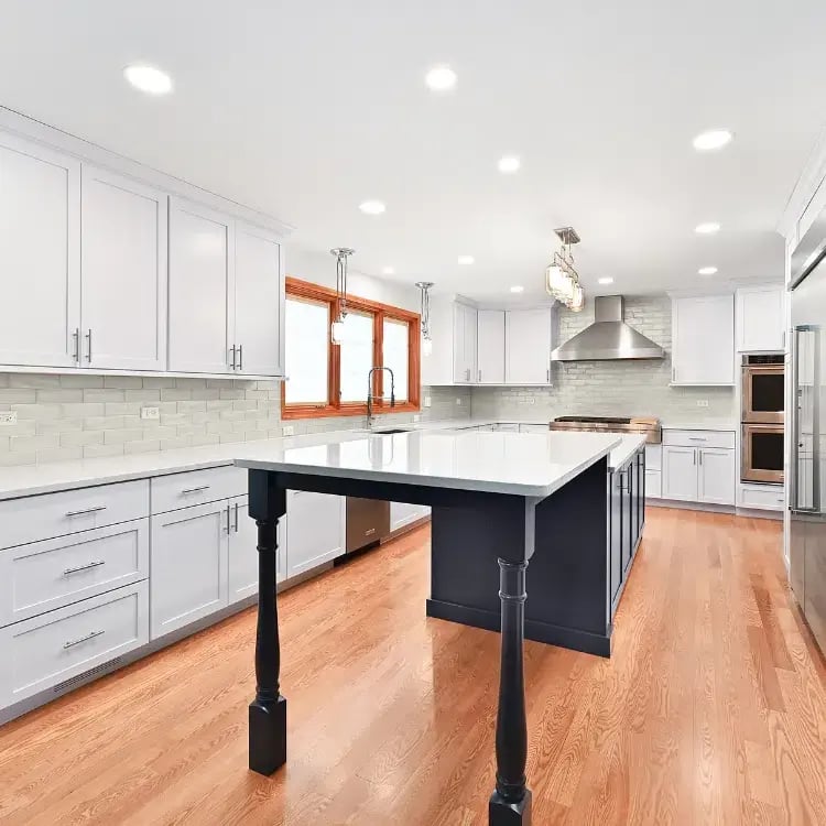 Eat-In Kitchen and Powder Room: Space Reimagined by J&J Construction