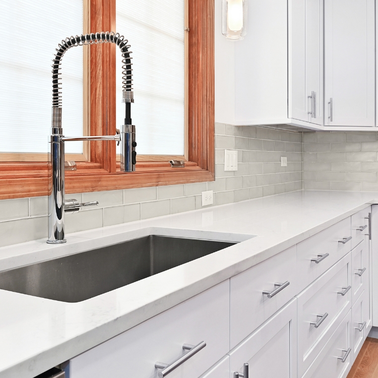 Eat-In Kitchen and Powder Room: Space Reimagined by J&J Construction