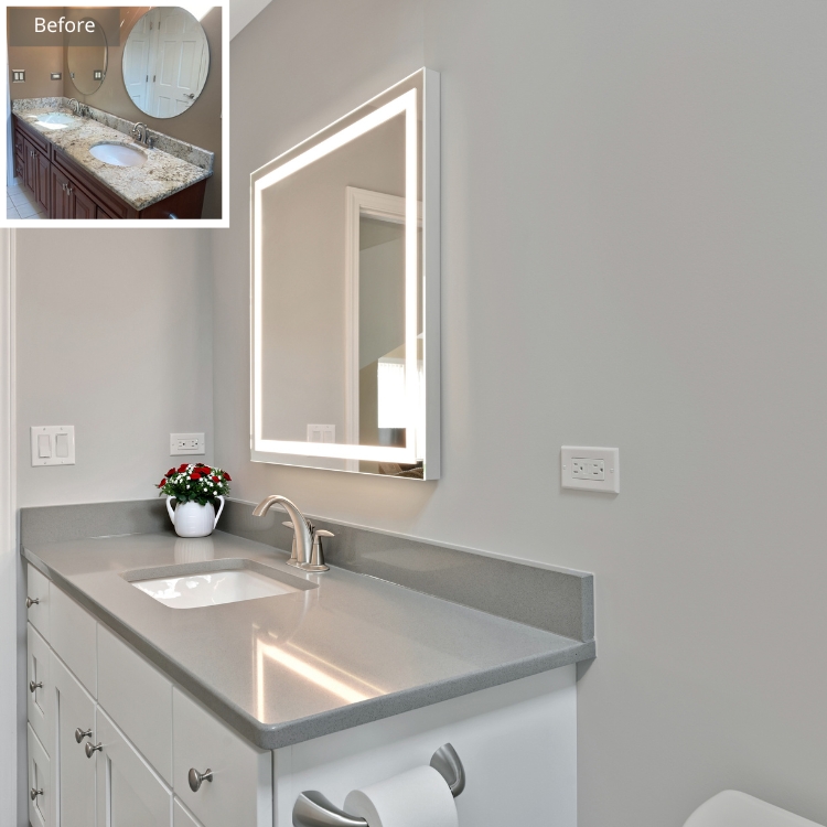 From Hall Bath to Mini Master by J&J Construction