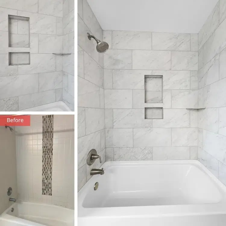 Hall Bath Beauty in Lisle by J&J Construction