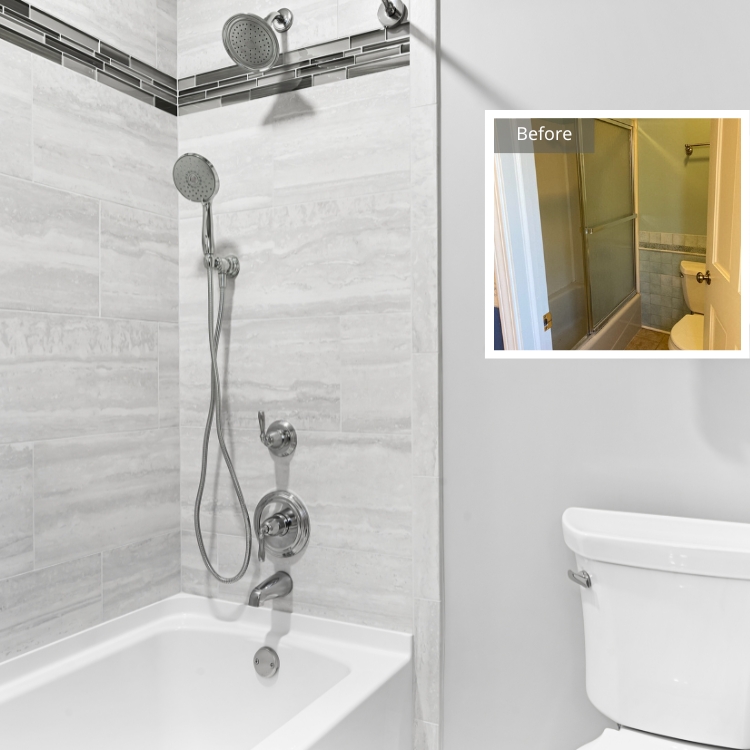 Hall Bathroom Beauty Project by J&J Construction