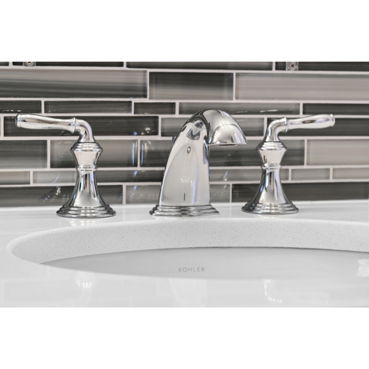 Image of the Kohler Devonshire collection sink and faucet installed by J&J Construction