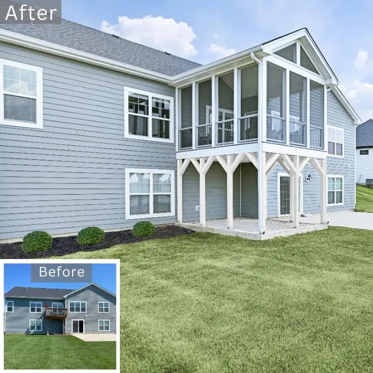 Maintenance Free Screened In Porch by J&J Construction