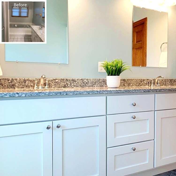 Master Bathroom Remodel Reveal Project by J&J Construction