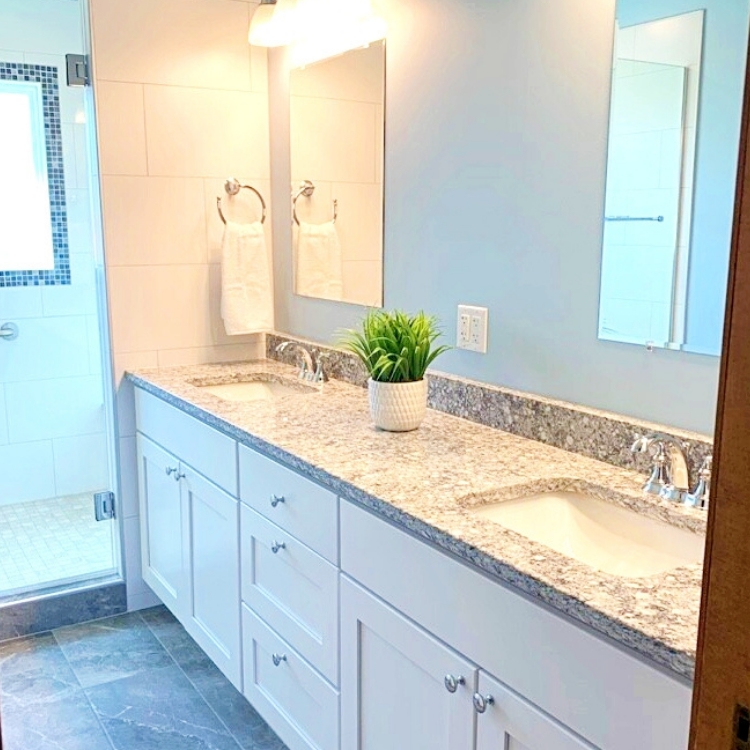 Master Bathroom Remodel Reveal Project by J&J Construction