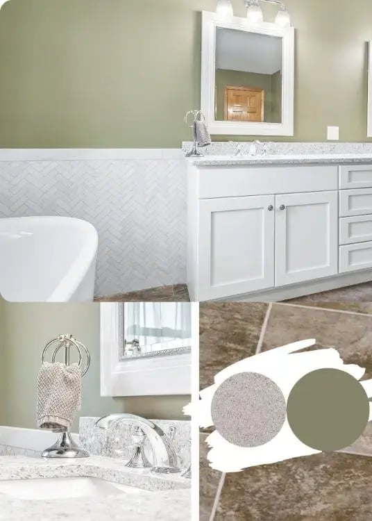 Moving into the light in this Aurora IL master bath project