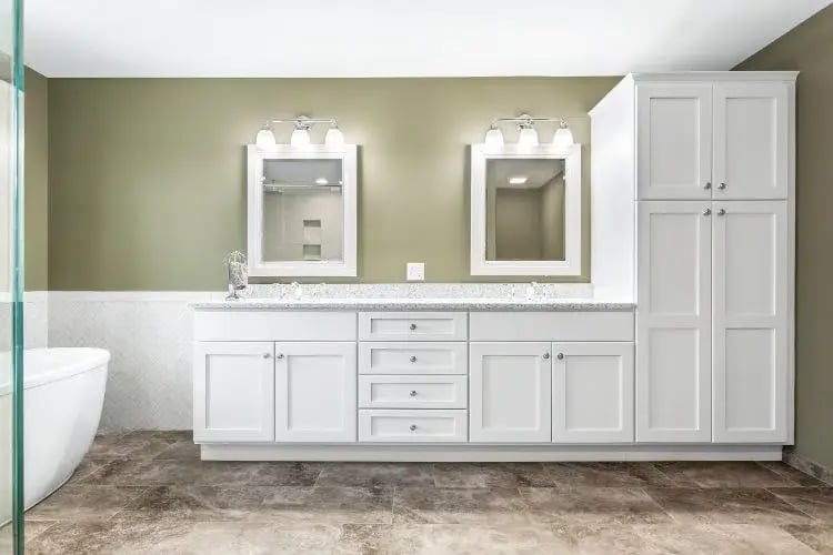 Moving into the light in this Aurora IL master bath project