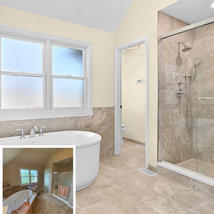 Primary Bathroom Glow-Up in Aurora by J&J Construction