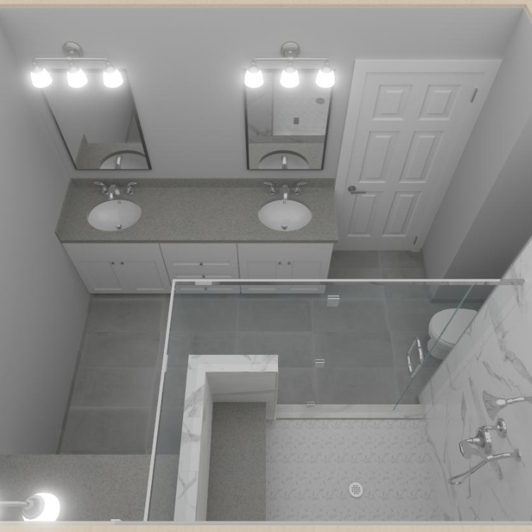 Primary Bathroom in Glen Ellyn Reimagined by J&J Construction