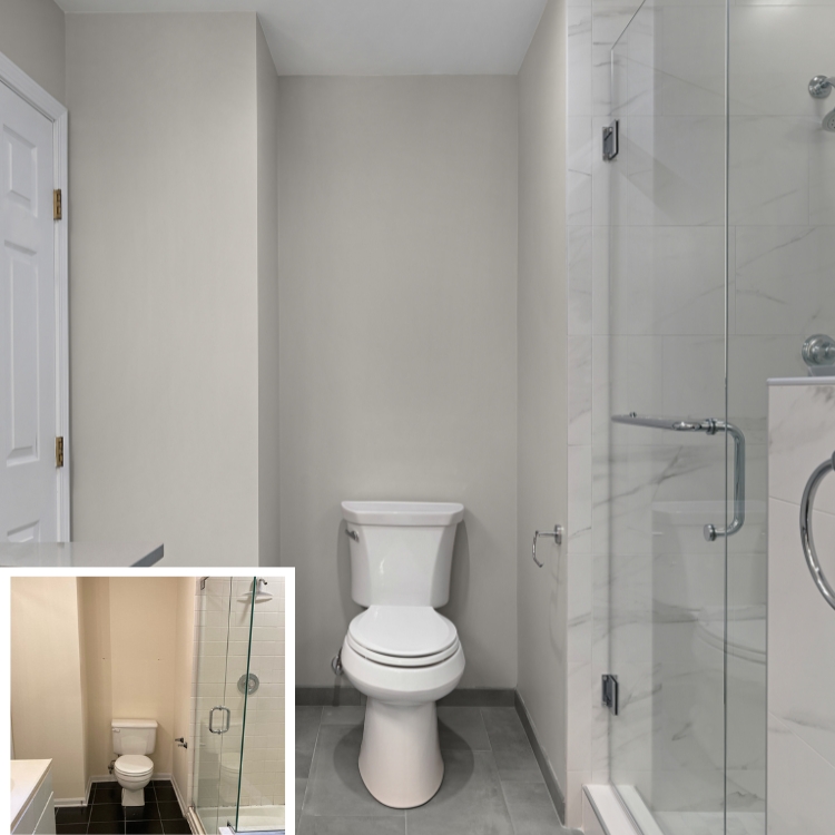 Primary Bathroom in Glen Ellyn Reimagined by J&J Construction
