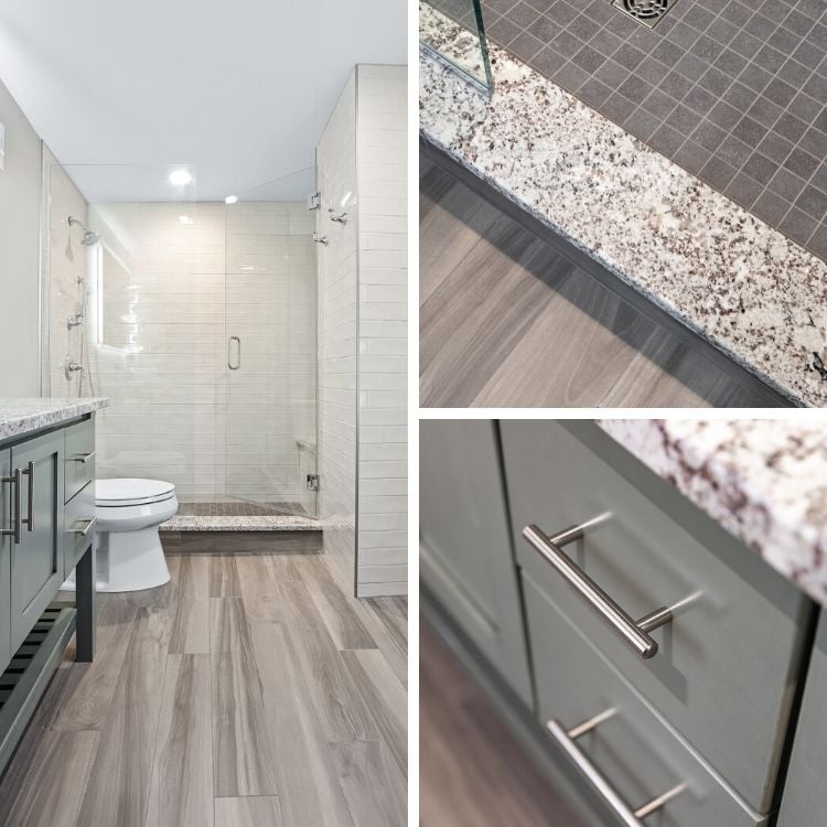 Rustic to Fantastic Wheaton Master Bath Project by J&J Construction