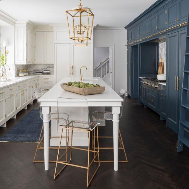 Ten Inspiring Navy Kitchen Ideas