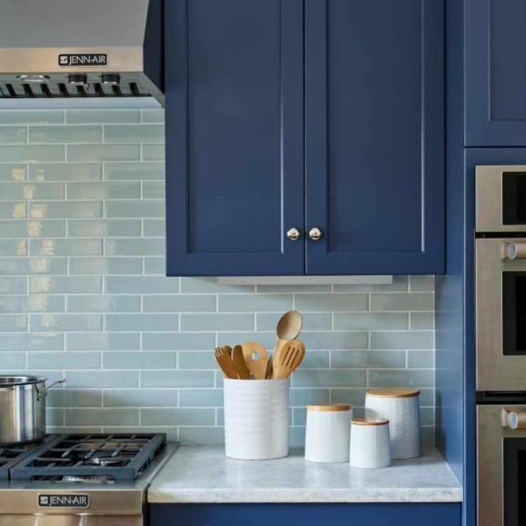 Ten Inspiring Navy Kitchen Ideas