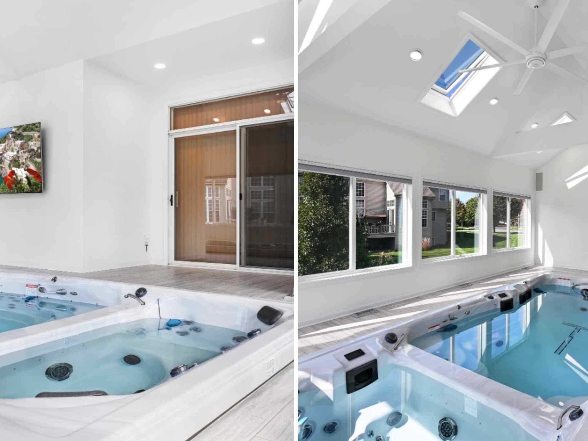 Image of a spa-room addition on a home in Plainfield, IL by J&J Construction