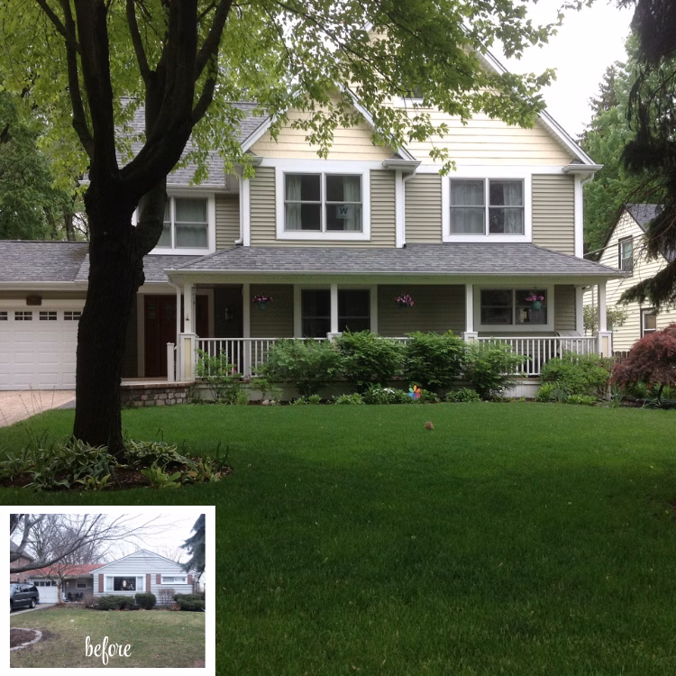 before and after second story home addition