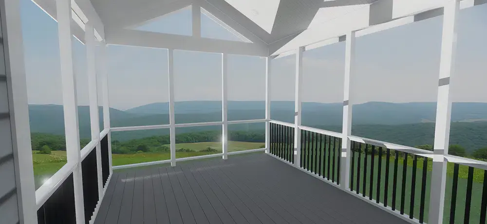 Maintenance Free Screened In Porch by J&J Construction