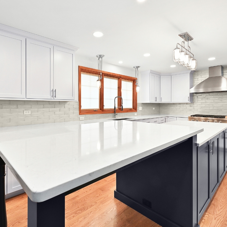 large kitchen island