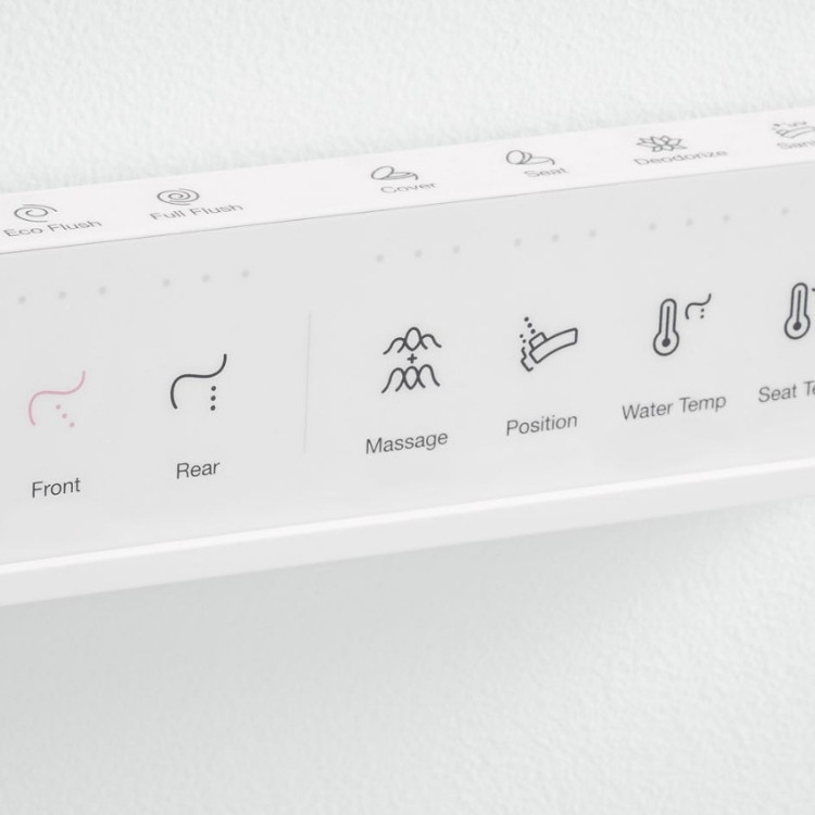 smart toilet controls