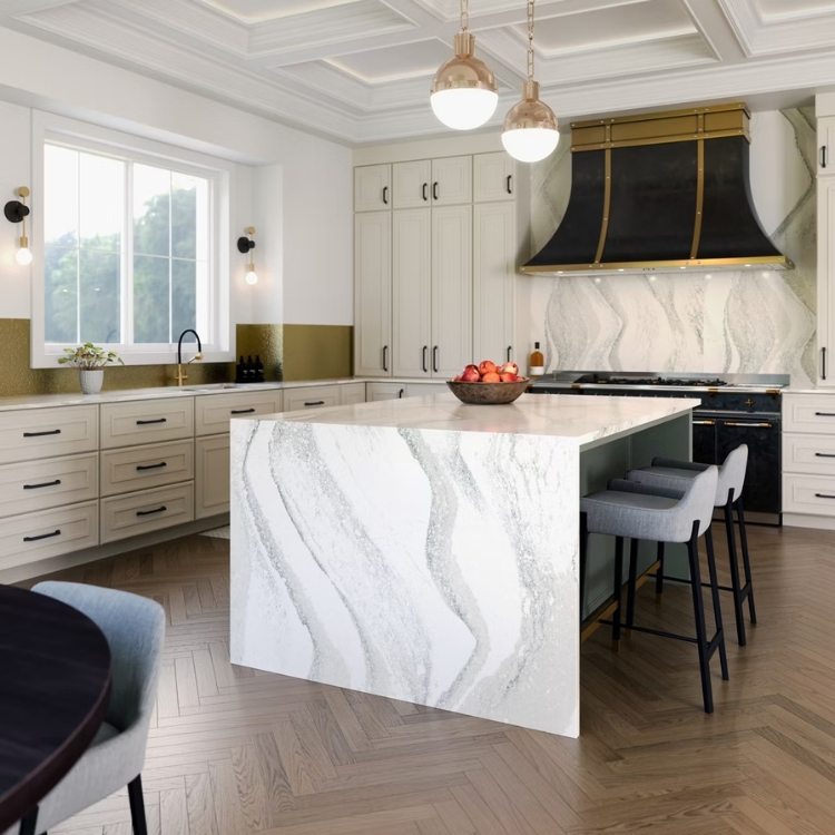 waterfall edge countertop