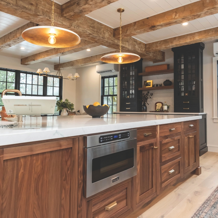 warm wood kitchen