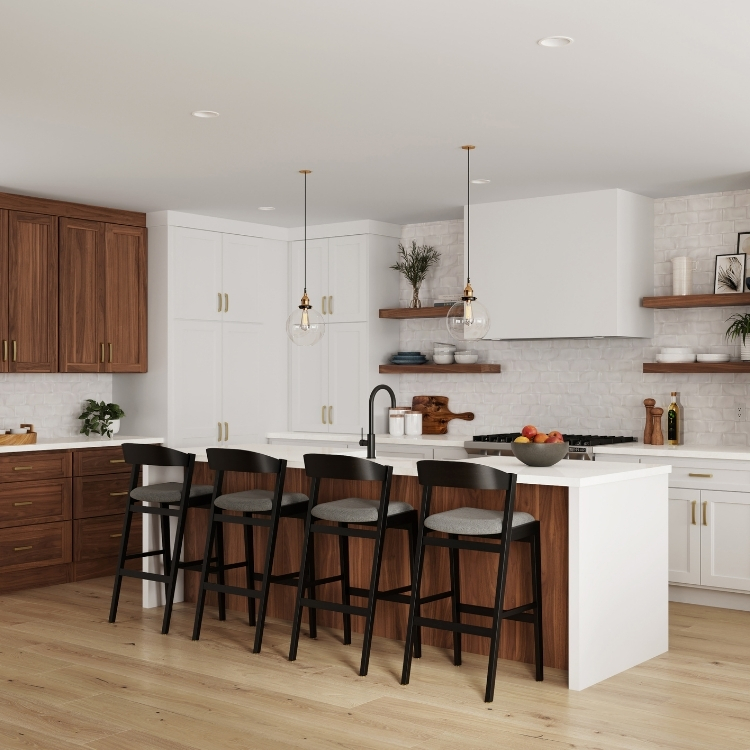 two tone kitchen cabinets