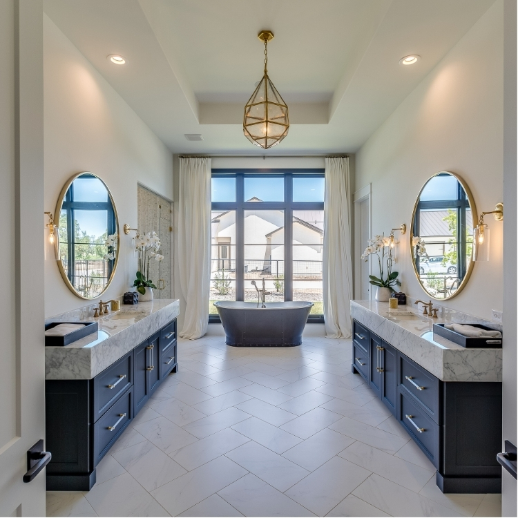 luxury master bathroom suite