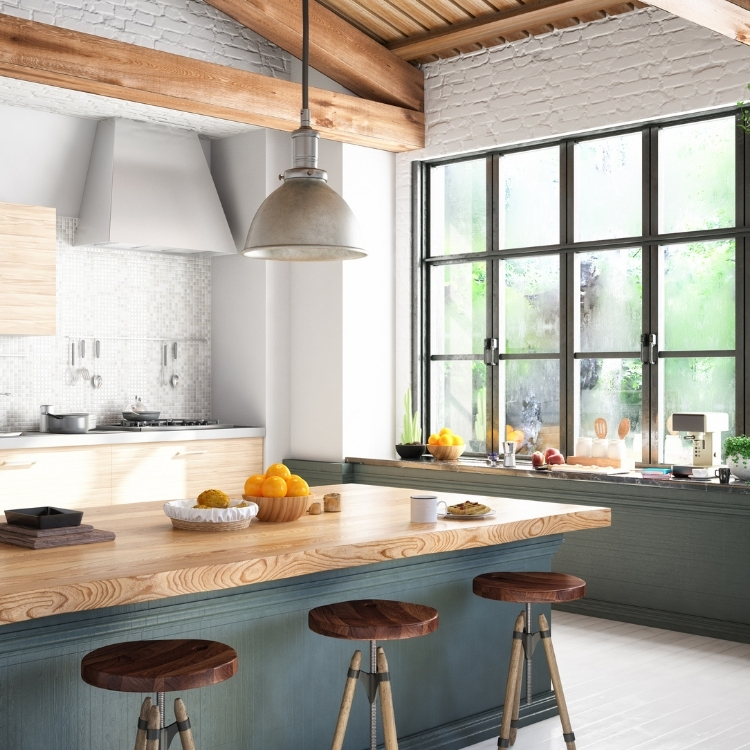 natural light kitchen