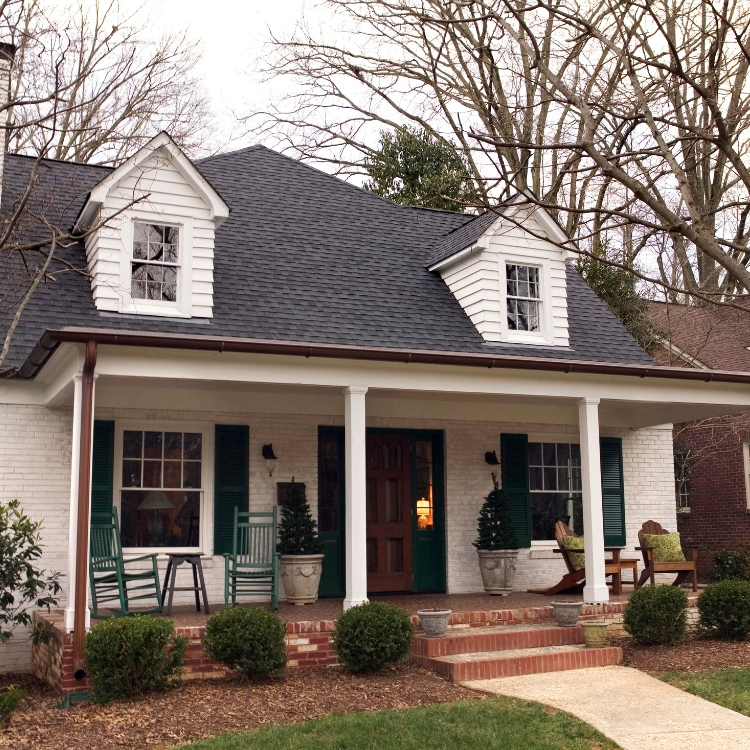 updated brick home exterior