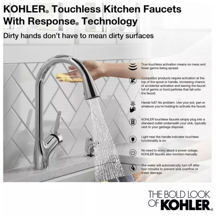 Kohler touchless faucet