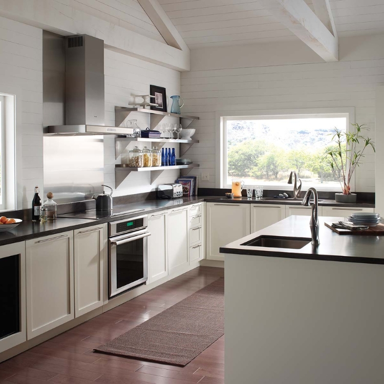 dark gray kitchen countertops