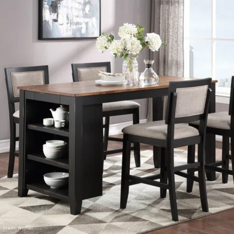 dining table with storage