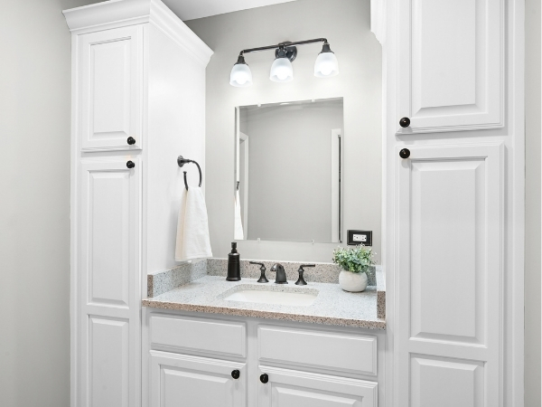 Updated Master Bathroom in Lisle with Plenty of Storage