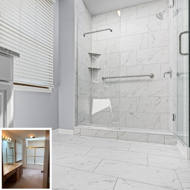 Senior-Friendly Master Bathroom Remodel in Naperville