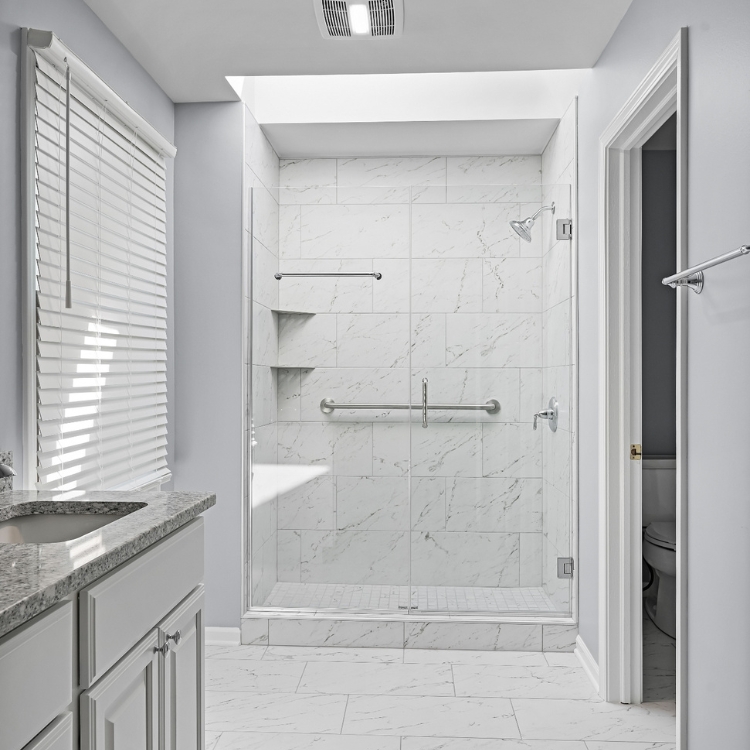 Senior-Friendly Master Bathroom Remodel in Naperville